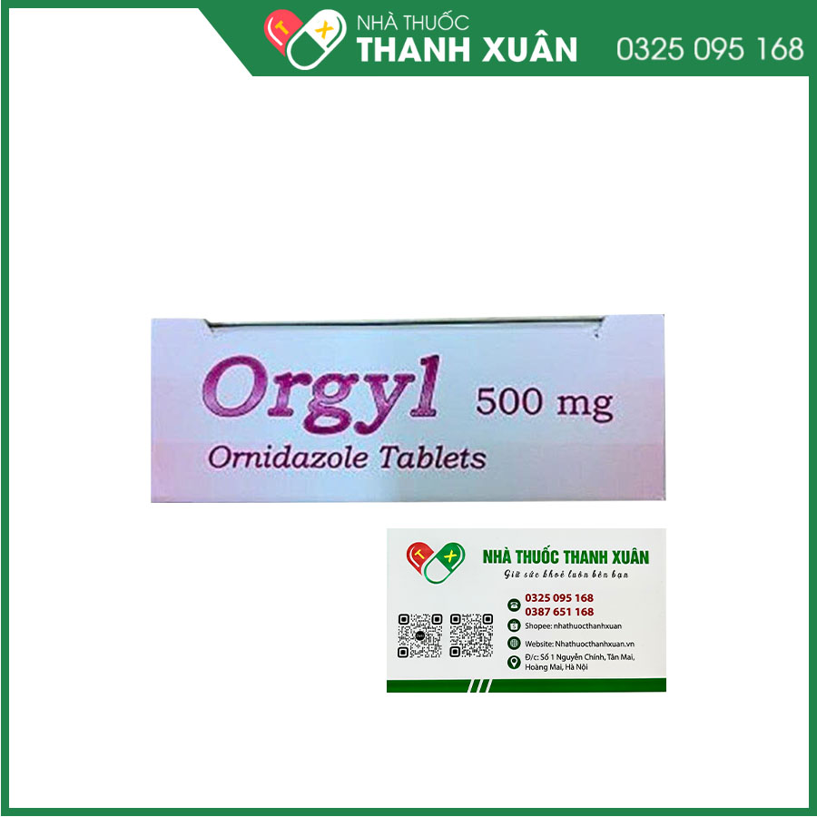 Orgyl điều trị nhiễm ký sinh trùng, vi khuẩn kỵ khí và dự phòng nhiễm khuẩn sau phẫu thuật